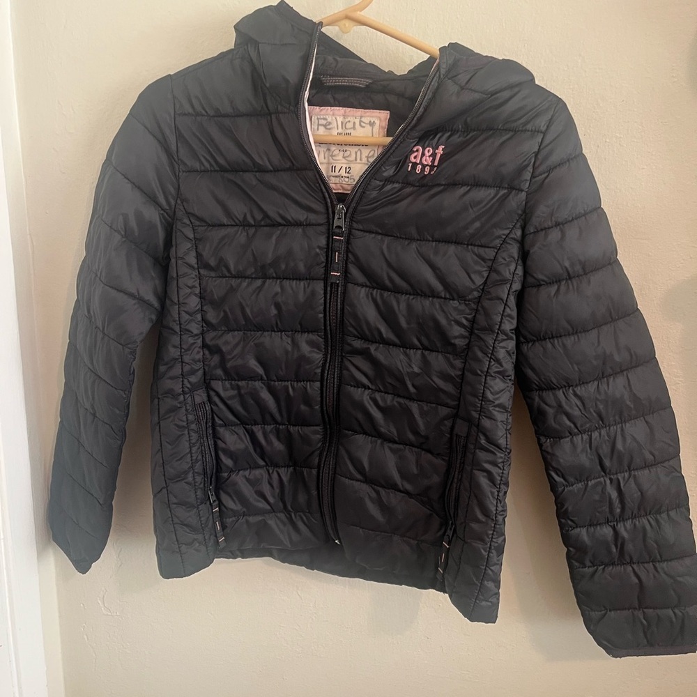 Abercrombie & Fitch Kids Dark Puffer Coat